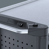 Wera 9701 Tool Rebel Werkstattwagen Stainless XXL 1, mit Bestückung, Werkzeugwagen schwarz/silber, 188-teilig (Elektro / VDE), im exklusiven Tool Rebel Design