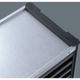 Wera 9701 Tool Rebel Werkstattwagen Stainless XXL 1, mit Bestückung, Werkzeugwagen schwarz/silber, 188-teilig (Elektro / VDE), im exklusiven Tool Rebel Design