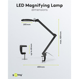 goobay LED-Klemm-Lupenleuchte 10W, LED-Leuchte schwarz