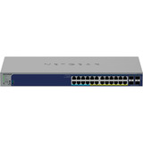 Netgear 24-Port Gigabit PoE+ und PoE++ Smart Switch GS728TXUP 420 W PoE Budget, inkl. 1 Jahres Abonnement von Insight