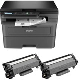 Brother DCP-L2627DWXL, Multifunktionsdrucker dunkelgrau, USB, WLAN, Scan, Kopie, 2x Toner, Duplex (Druck)
