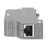 Digitus PoE Überspannungsschutz (RJ-45), DIN-Schienenmontage grau