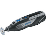 Dremel Akku-Multifunktions-Werkzeug 8250-5/65 (Platinum+), 12Volt schwarz/grau, Li-Ion-Akku 2Ah, 65-teiliges Zubehör, Dremel Box