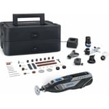 Dremel Akku-Multifunktions-Werkzeug 8250-5/65 (Platinum+), 12Volt schwarz/grau, Li-Ion-Akku 2Ah, 65-teiliges Zubehör, Dremel Box