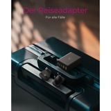 ICY BOX 4-Port GaN Steckerladegerät IB-PS104-PD, USB-A + 3x USB-C schwarz, PD 3.0 100W + QC 3.0 18W