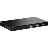 Netgear Smart Managed Essentials Switch (GS324TPv2) schwarz, 190W PoE Budget