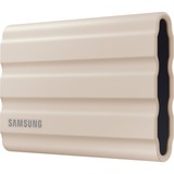 Samsung Portable SSD T7 Shield 1 TB, Externe SSD beige, USB-C 3.2 Gen 2 (10 Gbit/s), extern