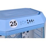 Thermaltake The Tower 300 Hydrangea Blue, Tower-Gehäuse hellblau, Tempered Glass