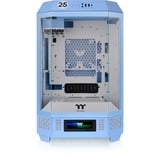 Thermaltake The Tower 300 Hydrangea Blue, Tower-Gehäuse hellblau, Tempered Glass