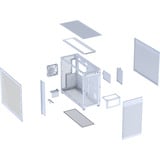 ASUS PRIME AP303 TG , Tower-Gehäuse weiß, Tempered Glass