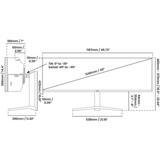 Arozzi Nova 49TUW165, Gaming-Monitor 124.5 cm (49 Zoll), pink, UWQHD, VA, Curved, HDMI, DP, USB-C, USB-Hub, 165Hz Panel