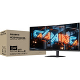 GIGABYTE MO34WQC36 QD-OLED, Gaming-Monitor 86.8 cm (34 Zoll), schwarz, WQHD, Curved, HDMI, DP, USB-C, USB-Hub, 360Hz Panel