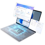 Lenovo ThinkBook 16 G8 IAL (21SK00K6GE), Notebook grau, Intel® Core™ Ultra 9 185H, Intel® Graphics, 16 GB DDR5, 512 GB (512 GB SSD), Windows 11 Pro