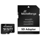 MediaRange 512 GB microSDXC, Speicherkarte schwarz, Class 10