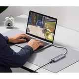 UGREEN CM512 7-in-1 USB-C Hub, Dockingstation silber