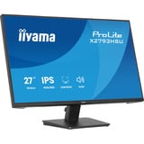 iiyama ProLite X2793HSU-B1, LED-Monitor 68.6 cm (27 Zoll), schwarz (matt), FullHD, IPS, HDMI, DP, USB-Hub, Lautsprecher, 120Hz Panel