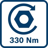 Bosch Akku-Schlagschrauber GDS 18V-330 HC Professional solo, 18Volt blau, ohne Akku und Ladegerät, in L-BOXX