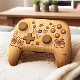 HORI Wireless HORIPAD Turbo (Holzbraun), Gamepad braun, Nintendo Switch 2