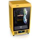Thermaltake The Tower 200 Bumblebee, Tower-Gehäuse dunkelgelb, Tempered Glass