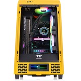 Thermaltake The Tower 200 Bumblebee, Tower-Gehäuse dunkelgelb, Tempered Glass