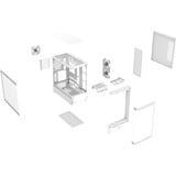 Thermaltake View 290 TG ARGB, Tower-Gehäuse weiß, Tempered Glass x 2