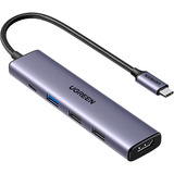 UGREEN CM478 5-in-1 USB-C Hub, Dockingstation silber