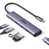 UGREEN CM478 5-in-1 USB-C Hub, Dockingstation silber