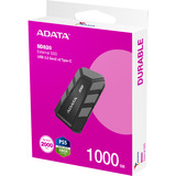 ADATA External SSD SD820 1 TB, Externe SSD schwarz/grau, USB-C 3.2 Gen 2 (10 Gbit/s)