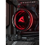 ALTERNATE Custom PC Series • Red Thunder Elements Gaming-PC schwarz/transparent, ohne Betriebssystem
