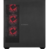 ALTERNATE Custom PC Series • Red Thunder Elements Gaming-PC schwarz/transparent, ohne Betriebssystem