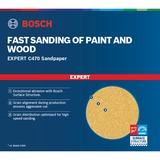 Bosch Professional Expert C470 Schleifblatt, Ø 125mm, K60 ungelocht 50 Stück, für Exzenterschleifer