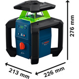 Bosch Rotationslaser GRL18V-4-34CVG Akku ProCORE18V 4.0Ah in L-BOXX grün, Kit