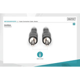 Digitus Audio-Anschlusskabel 3,5mm Klinke, Stereo schwarz, 1,5 Meter