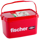 fischer Dübel DuoPower 10x80  hellgrau/rot, 300 Stück, Eimer