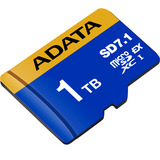ADATA Premier Extreme microSDXC SD7.1 1 TB, Speicherkarte blau/gelb, SD7.1 Express, UHS-I U3, Class 10, V30, Nintendo Switch 2 Ready