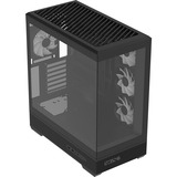 Aerocool P500B Digi-BK-v1 , Tower-Gehäuse schwarz, Tempered Glass x 2
