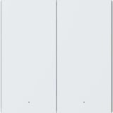 Aqara Smart Wall Switch H1 - zwei Wippen ohne Neutralleiter, Taster weiß