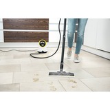 Kärcher SC 2 Deluxe EasyFix, Dampfreiniger weiß/schwarz, 1.500 Watt, mit Bodenreinigungsset EasyFix