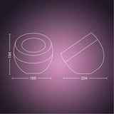 Philips Hue White & Color Ambiance Iris Tischleuchte Special Edition, LED-Leuchte weiß