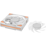 Thermaltake SWAFAN 120 EX INFINITY ARGB Sync PC Cooling Fan Wood Edition, Gehäuselüfter weiß, 3er-Pack, 120 mm, 124 mm