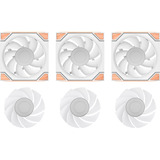 Thermaltake SWAFAN 120 EX INFINITY ARGB Sync PC Cooling Fan Wood Edition, Gehäuselüfter weiß, 3er-Pack, 120 mm, 124 mm