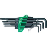 Wiha Stiftschlüssel-Set im ProStar Halter, Sechsrund, Schraubendreher schwarz, 13-teilig