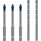 Bosch EXPERT HEX-9 HardCeramic Bohrer Mixed-Set, Ø 6mm, Bohrer-Satz 5-teilig, inkl. 2 CYL-3-Betonbohrer