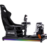 Thermaltake GF500 Flight Simulator Cockpit Black GSC-F50-CPASBB-01, Sim Rig schwarz