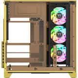 Thermaltake View 390 Air Butter Caramel, Tower-Gehäuse gelb, Tempered Glass