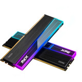 ADATA DIMM 32 GB DDR5-6400 (2x 16 GB) Dual-Kit, Arbeitsspeicher schwarz, AX5U6400C3216G-DCNKRBK, XPG NOVAKEY RGB Black, INTEL XMP, AMD EXPO