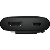Dell Pro 4-in-1 USB-C Travel Dock DA225, Dockingstation grau