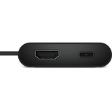 Dell Pro 4-in-1 USB-C Travel Dock DA225, Dockingstation grau