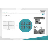 Digitus Pop-Out Video Wall Monitorhalterung, 45-70" schwarz