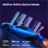 Hisense 75E7S PRO Hi-QLED-Fernseher 189 cm (75 Zoll), schwarz/dunkelgrau, UltraHD/4K, Free-Sync-Premium, 144Hz Panel